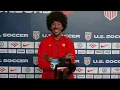 Chris Richards Press Conference prior to their debut in the World Cup vs Paraguay