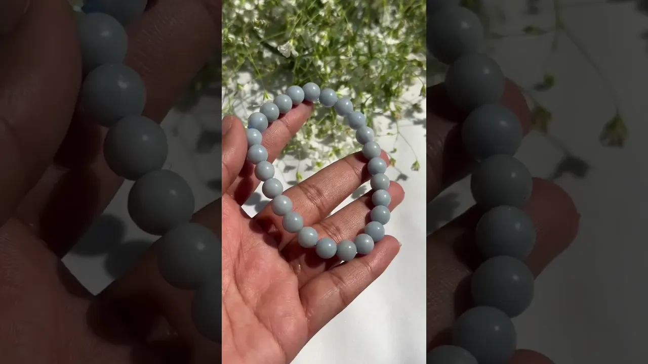 Angelic Support: Angelite Bracelet - Abhimantrit & Certified