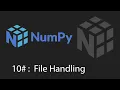 Python Numpy Tutorial - 10