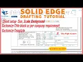 solid edge drafting tutorial Create custom solid edge 2d draft template - Custom Title block
