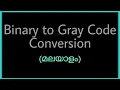 Binary to Gray code Conversion