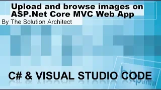 Net Core C Session how to upload images to SQLite database and list on Index