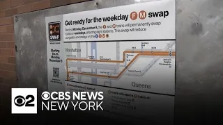 Starting Monday F and M subway lines will permanently swap routes