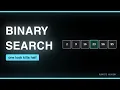 Binary Search Explained From a Sorted Array to Any Answer Space Visualized