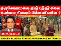 What is the true background of the sudden appearance of the Buddha statue in Trincomalee?