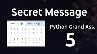 Python Secret Message 1 Grand Assignment-5 Given a string write a program to mirror characters