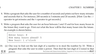 A Practical Introduction To Programming - Exercise 3 8 9a