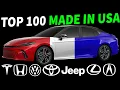 Top 100 most AMERICAN Cars Trucks and SUVs 2024 edition