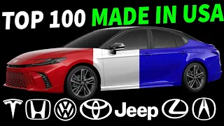 Top 100 most AMERICAN Cars Trucks and SUVs 2024 edition