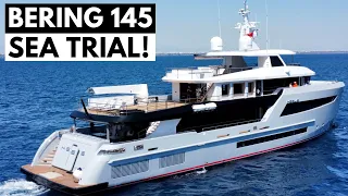 EXCLUSIVE TOUR! BERING 145 “HEEUS” SEA TRIAL FLAGSHIP HYBRID EXPLORER SUPERYACHT Expedition Yacht
