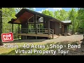 Rustic Cabin 40 Acres Shop Pond Turnkey Recreational Property - For Sale