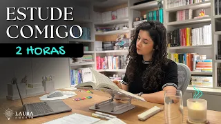 Estude Comigo em TEMPO REAL (2 horas) #429 | Study with me | Laura Amorim