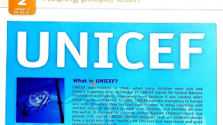 صفحة 20 و 21 انكليزي رابع اعدادي قطعة اليونيسيف 