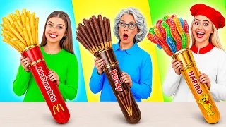 我vs奶奶 烹飪挑戰 | 令人驚豔的創意妙招 Candy DO