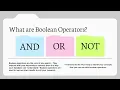 Crash Course Boolean Operators for Health Database Searching LIS586 Spring 2026