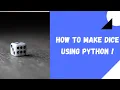 How to Make Dice with Pydroid-3 App in Android Phone Python Projects