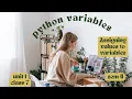 Variables and Assigning values to variables in Python Class-7 Unit-1 Brainwave
