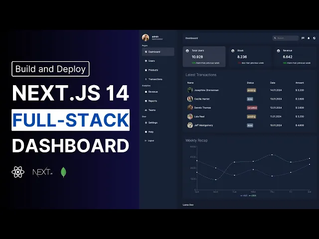 Video: Next.js 14 Admin Dashboard Tutorial | Fullstack Next.js 14 Project with Server Actions