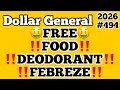 2026 Dollar General Couponing FREE FOOD DEODORANT FEBREZE AND MUCH MORE MUST WATCH