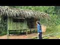 90 days of hard work. Tieu Nu completed her dream bamboo house in the middle of nature.