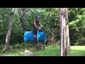 cowboy s home made bucking barrel
