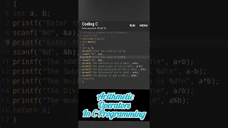 Arithmetic Operations in C-Programming with examples