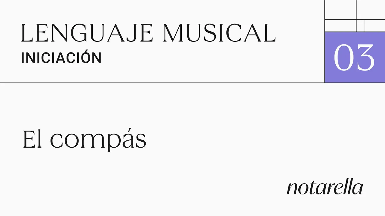 Tema 3: El compás. Curso Lenguaje y Teoría Musical. Nivel Iniciación | Notarella