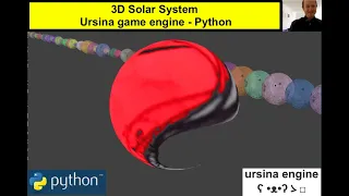 Python tutorial 3D Solar System with the Ursina Engine - part 2