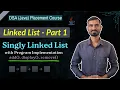 Singly Linked List in Java DSA Tutorial with Theory Code