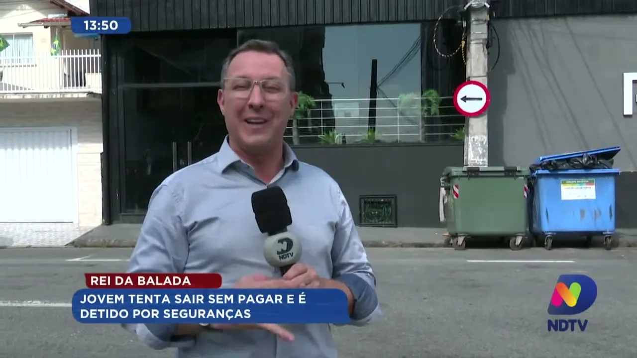 Rei da balada: jovem tenta sair sem pagar e é detido por seguranças