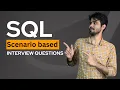 SQL Scenario based Interviews Question for Product companies l SQL Interview questions