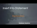Introduction to SQL Insert into table Part 1 Explanation