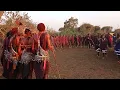 Lagu Maasai Morani dancing in a ceremony Tanzania