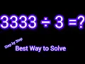 3333 Divided by 3 3333 3 How do you divide 3333 by 3 step by step Long Division