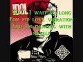 Billy Idol - Dancing with myself (Lyrics)
