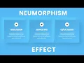 Service section with Neumorphism Effect Neomorphism UI Design Tutorial