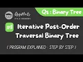 Iterative Post Order Traversal Of Binary Tree