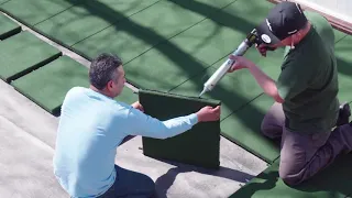 Playsafer Rubber Interlocking Tile Installation