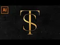 How to Create Monogram Logo Design in illustrator - illustrator Tutorial