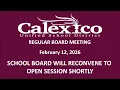 CUSD Regular Board Meeting - February 12 2026