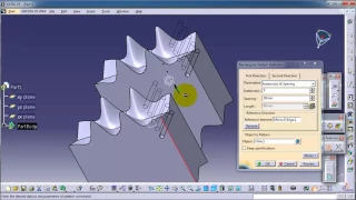57 CATIA Beginner Tutorial Rectangular Pattern