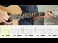 I, Carrion (Icarian) - Hozier - Guitar Tutorial + TABS on screen