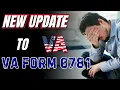 New Updates to VA Form 21-0781 for In Service Mental Stressors 2024