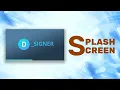 How to Create Modern Splash Screen with Progress Bar using C D - SIGNER