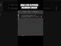 While loop in python password checker