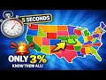 Guess the U S State by the Map Only 3 Can Get Them All in 5 Seconds