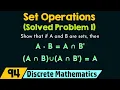Set Operations Solved Problem 1