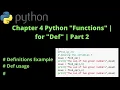 PYTHON Functions Methods in Python Syntax and Examples Part 2