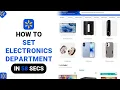 How to Set Electronics Department on Walmart NEW