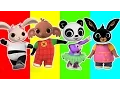 Lagu BING BUNNY Finger Family Nursery Rhymes Learn Colours and Toy Surprises